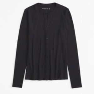 Abercrombie & Fitch Black Long Sleeve Top